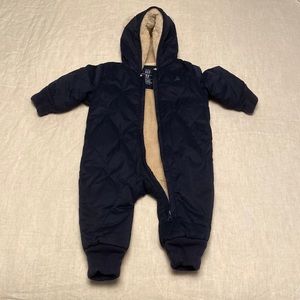 NWOT Baby GAP quilted sherpa hooded one piece